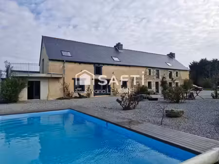 vente maison 6 pièces 214 m² ménéac (56490)