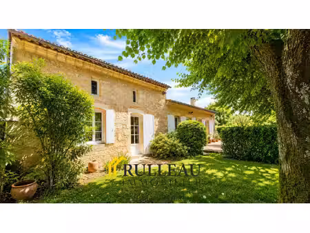 maison en pierre rénovée avec piscine  dépendances et vue sur les vignes 33710