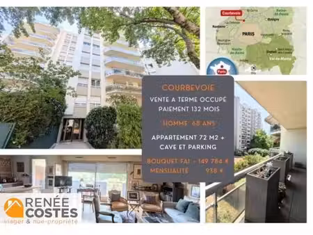 vente à terme occupée sur 132 mois - courbevoie (92400)