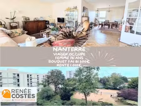 viager occupé - f76 ans - nanterre (92000)