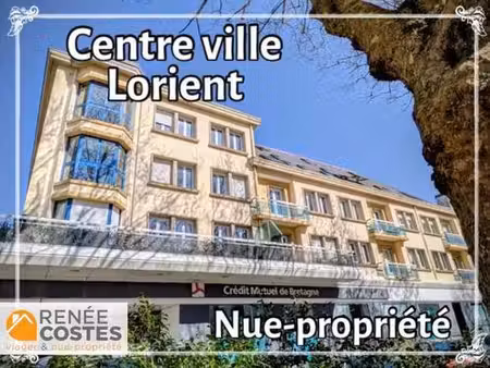 vente en nue propriété - h69 ans - lorient (56100)