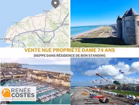 vente en nue propriété - f73 ans - dieppe (76200)