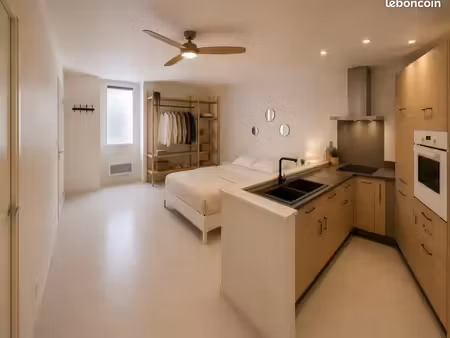 à louer – t1 meublé rénové – 28 m² – pamiers centre