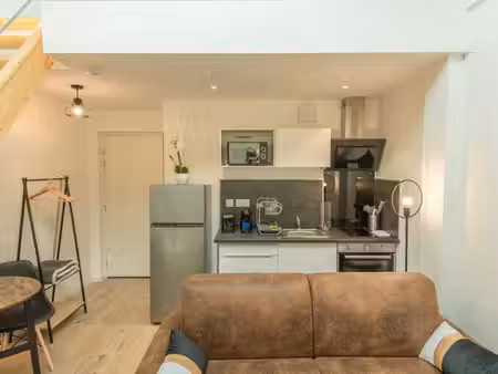 appartement studio meublé en duplex à louer - centre de saint quentin (02100)