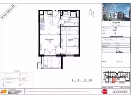 appartement 2 pièces 39 m²