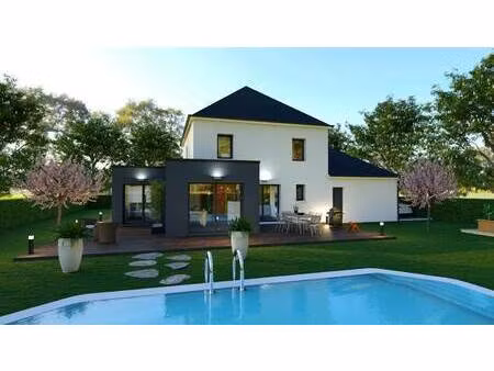 terrain avec maison neuve à vendre