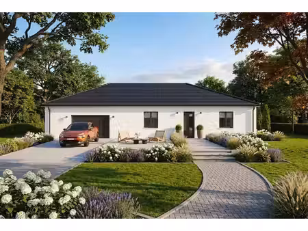 terrain avec maison neuve à vendre