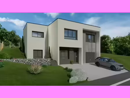 terrain avec maison neuve à vendre