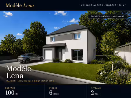 terrain avec maison neuve à vendre