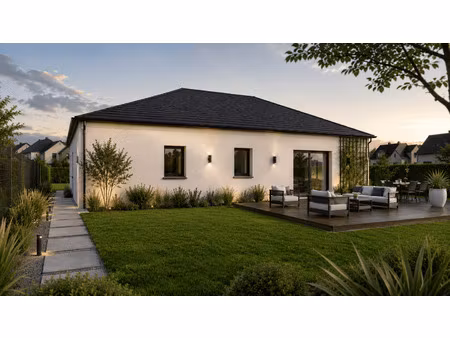 terrain avec maison neuve à vendre