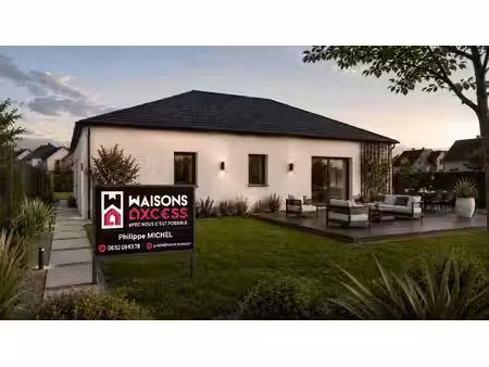 terrain avec maison neuve à vendre