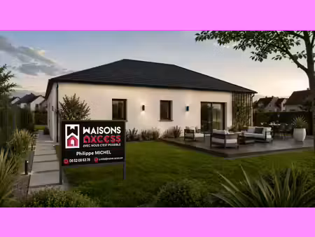 terrain avec maison neuve à vendre
