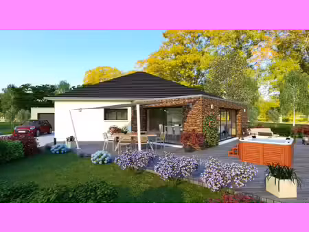 terrain avec maison neuve à vendre