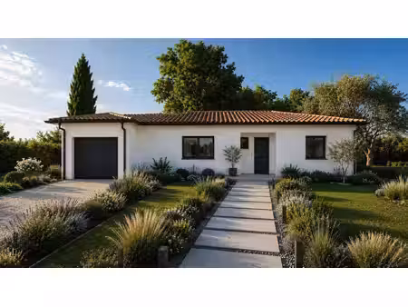 terrain avec maison neuve à vendre
