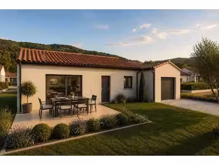 terrain avec maison neuve à vendre