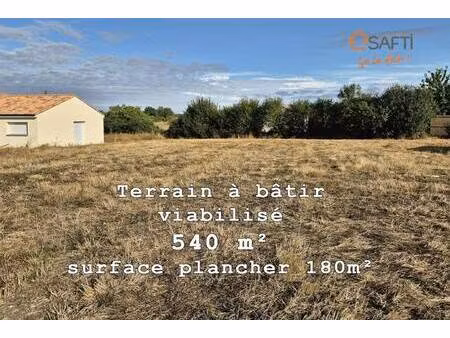 terrain constructible viabilisé à vendre