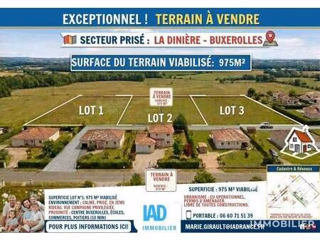 terrain constructible viabilisé à vendre