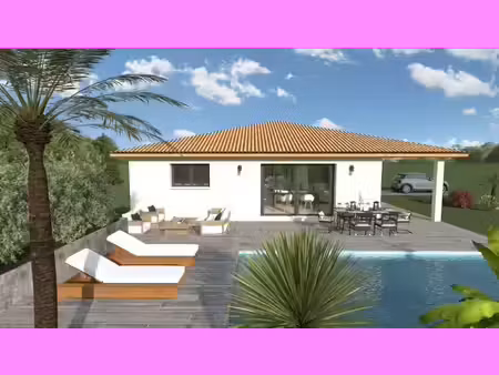 terrain avec maison neuve à vendre