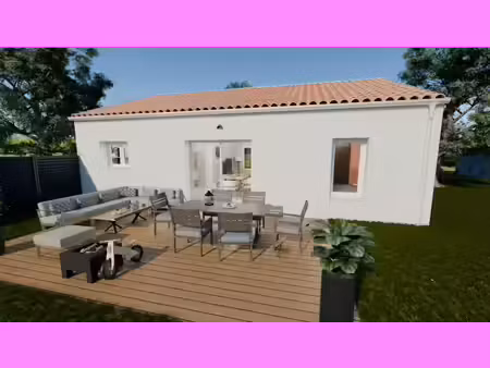 terrain avec maison neuve à vendre