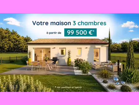 terrain avec maison neuve à vendre