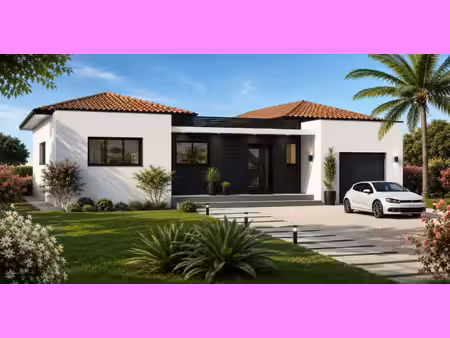 terrain avec maison neuve à vendre