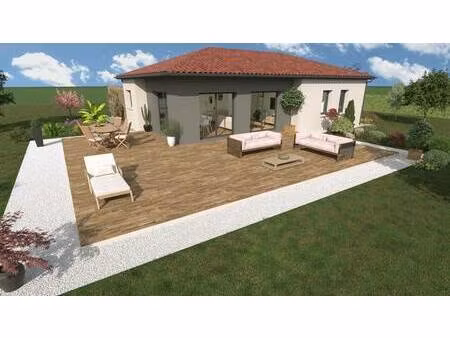 terrain avec maison neuve à vendre