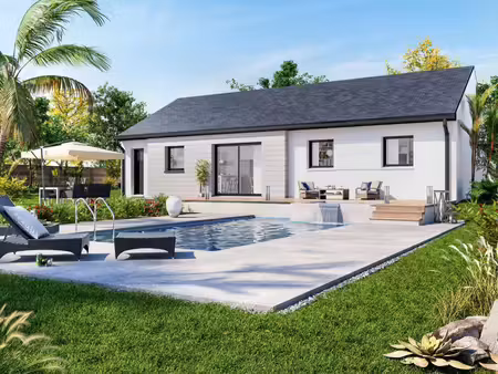 terrain avec maison neuve à vendre