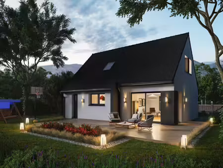 terrain avec maison neuve à vendre