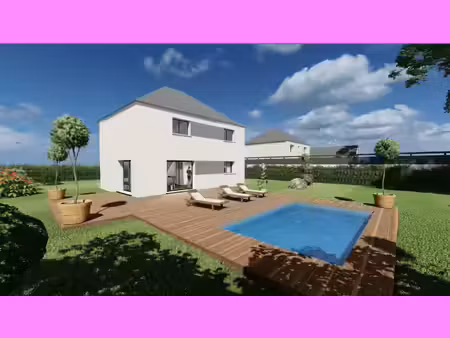 terrain avec maison neuve à vendre