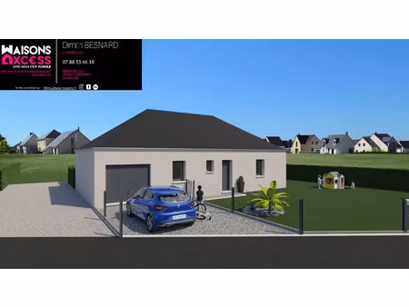 terrain avec maison neuve à vendre