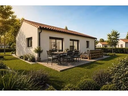 terrain avec maison neuve à vendre