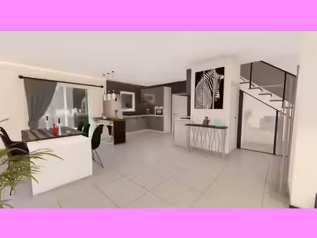 terrain avec maison neuve à vendre