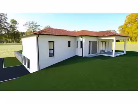 terrain avec maison neuve à vendre
