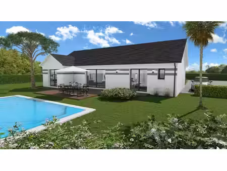 terrain avec maison neuve à vendre