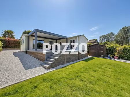 chalet à vendre - parc résidentiel de loisirs à hudimesnil à 10 min de la mer !