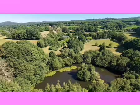 a vendre : propriété d'exception - longère normande de charme sur 5 hectares avec étang et
