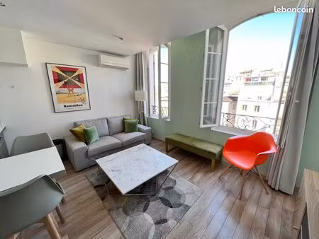 grand studio 33 m2 clim tout équipé sur jardin