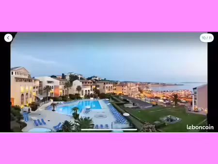 location f2 meublé moyenne  durée de octobre 26 à juin 27 six-fours  les plages domaine de