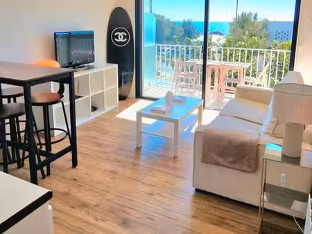 bel appartement vue mer palavas-les-flots f2 36m2