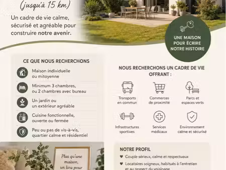 recherche maison a louer