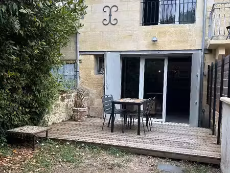 centre-ville: grand t3 meuble avec jardinet