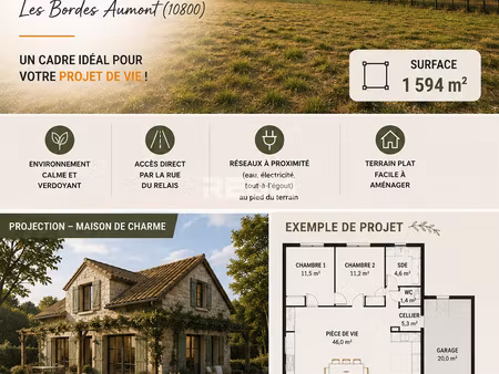 terrain constructible à vendre