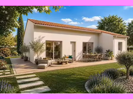 terrain avec maison neuve à vendre
