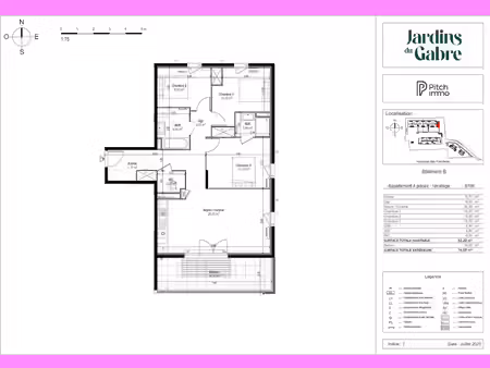 location appartement 4 pièces 83 m² à puget-sur-argens (83480)  1 165 €