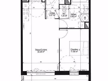 appartement neuf t2 avec balcon & stationnement – résidence sécurisée à la chapelle d’arme