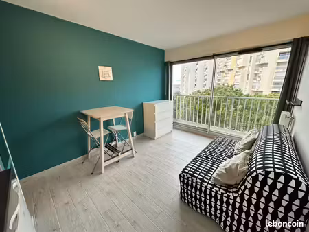 studio meublé 18 m² – carnon – résidence sécurisée avec ascenseur
