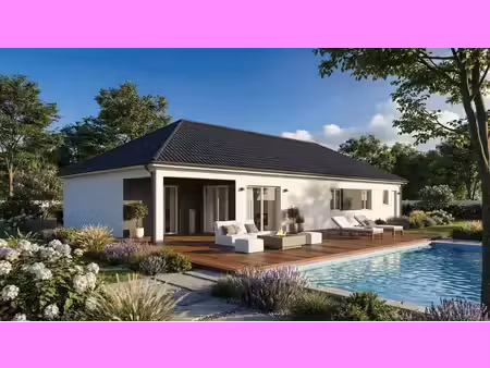 terrain avec maison neuve à vendre