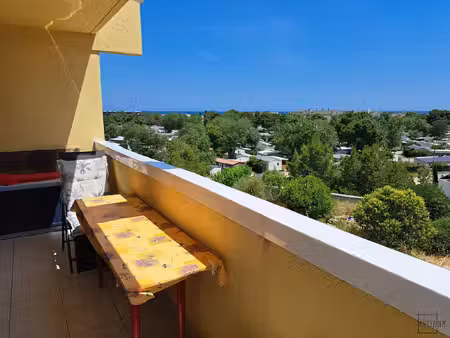 appartement 2 pièces  vue mer avec pkg