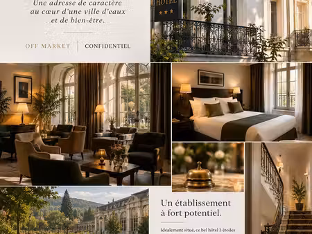 a vendre hotel murs et fond off market