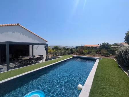 talmont sant hilaire - maison bourgenay 102 m2 - 3 chambres - piscine - au calme